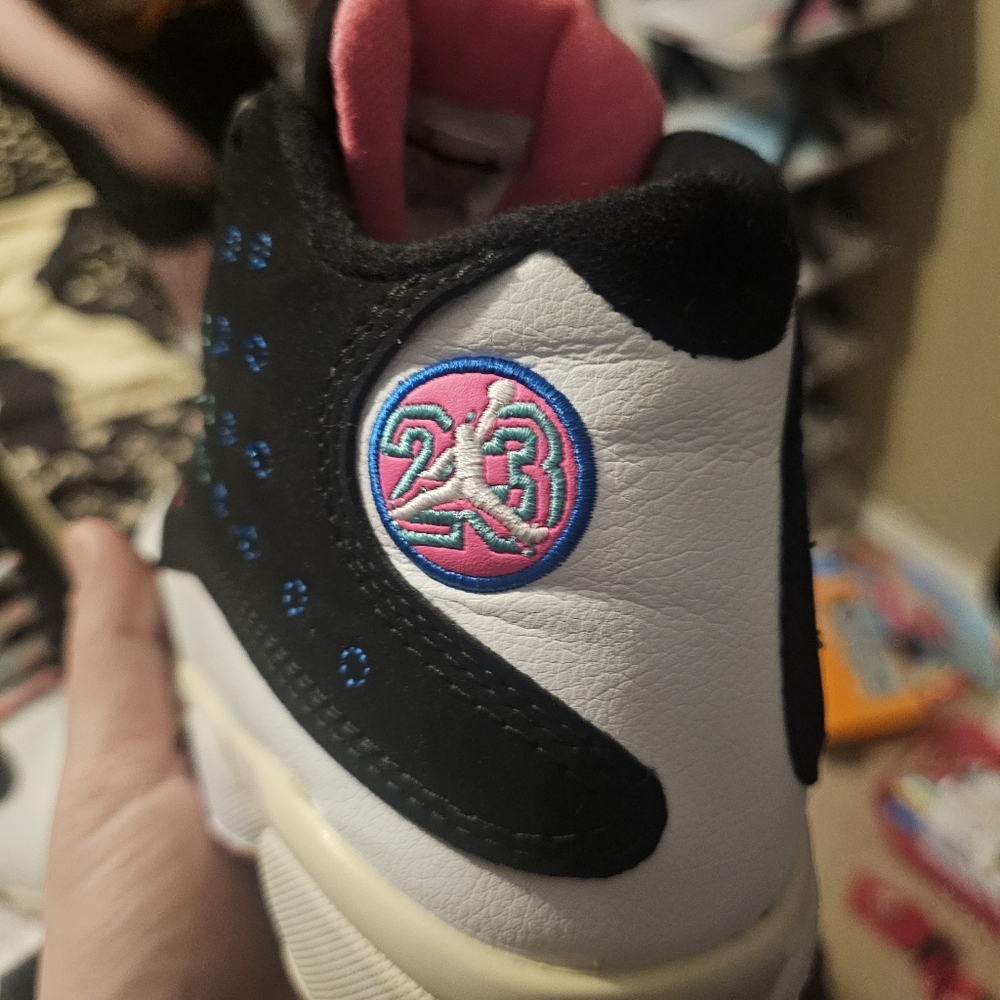 Jordan Retro 13Sneakers with Pink and Black Accents
